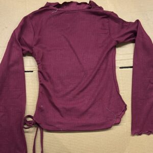 Women Maroon Color Top Size L