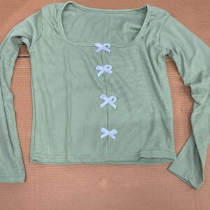 Women Green Color Top Size S