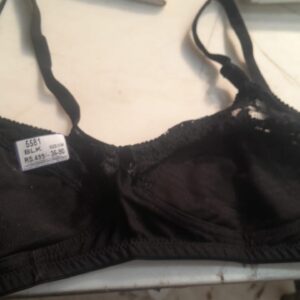 Lady Lyka Womens Black Net Cotton Bra Size 38B