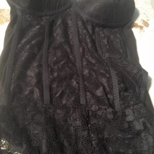 Womens Black Padded Net Body Suit Black