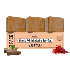 Buy Ghar Soaps Sandalwood Saffron Magic Soaps For Bath 100 Gms Pack Of 3