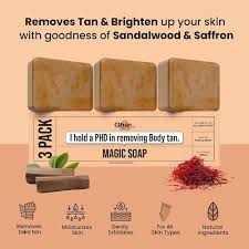 Buy Ghar Soaps Sandalwood Saffron Magic Soaps For Bath 100Gm Pack Of 3