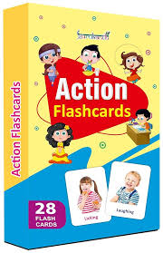 Gurukanth Action Flashcards For Kids Learning 1 Year To 6 Years Babies Smart Toys