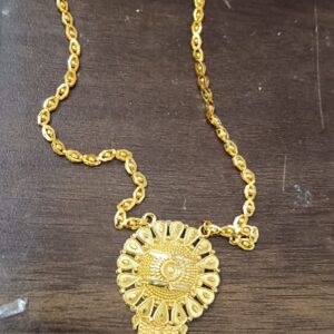 Bhumi 09 30 Inches Micro Gold Plated Chain Pendant For Women Girls Stylish