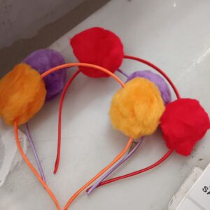 LakshmiFashion Girls Pom Pom Band Pack Of 6 Band