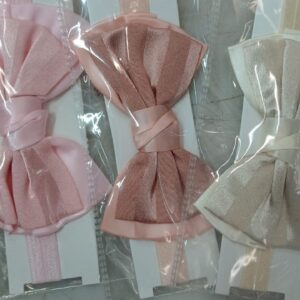 Hair Bow Women Shimmer Satin Silky Layered Hair Barrettes Pack Of 3