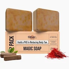 Ghar Soaps I Hold A Phd In Removing Body Tan Magic Soap 100G Pack Of 2