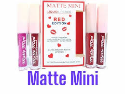 Matte Mini Red Edition Liquid Lipstick 1 Point 5 Ml Pack Of 4