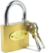 Stainless Steel Lock Pressing Hard Gold Finish Lock With 3 Key Padlock