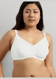 White Color Non Padded Bra For Women Size 46