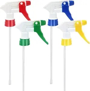 Multi Plastic Trigger Spray Bottle Nozzle Head Pack Of 4