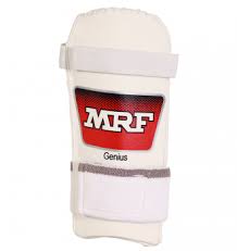 Mrf Prodigy Thigh Guard White Colour