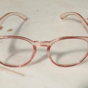 New Stylish Unisex Kids Pink Transparent Frame Sunglasses