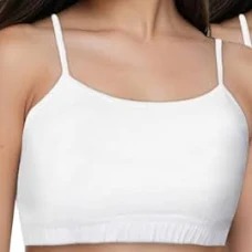 Dchica Women Sports Bra White Size M