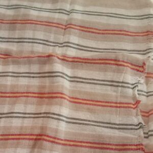 Brown And White Checked Cotton Towel