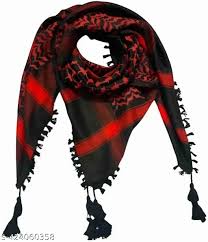 Red And Black Arab Shemagh Neck Wrap Arafat Keffiyeh Head Scarf Islamic Scarves