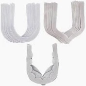 White Color Different Design Bukram Neck For Sewing Set Of 50