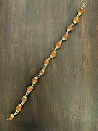 GoldPlated Rudraksha BraceletPoint