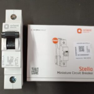 Orient 25 Amp Single Pole C Curve Mcb White