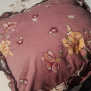 Printed Cotton Cushion Pink