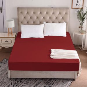 Everdecor Waterproof Mattress Protector Maroon 48X72