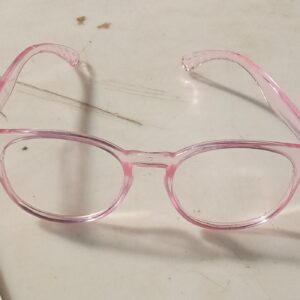 Pink Transparent Full Rim Round Shape Kids Sunglasses