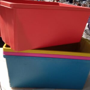 Plant Pots Plastic 4Pcs Multi Color