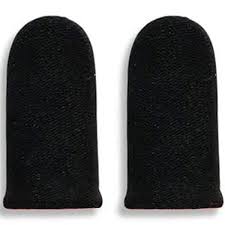 Mobile Gaming Finger Sleeve Black 1 Pair Pack Of 10