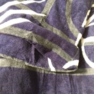 Blue Colour Printed Towel For Bath