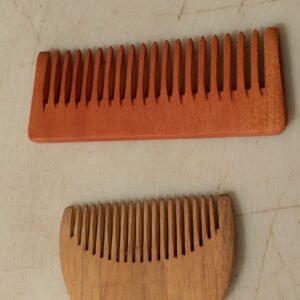 Neem Wooden Comb For Hair Growth Pack Of 2