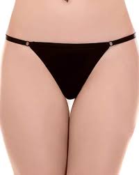 Black Color Women G String Panty Size S