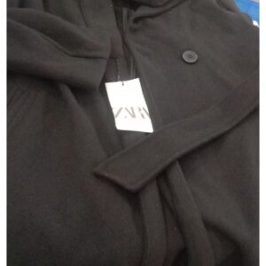 Zara Woolen Hooded Long Jacket For Men Size S