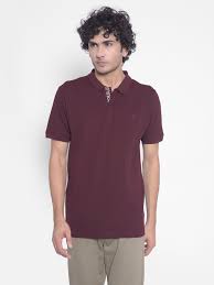 Crimsoune And Club Wine Colour T Shirt Size M For Mens
