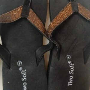 Slippers For Women Color Black Brown Size 7