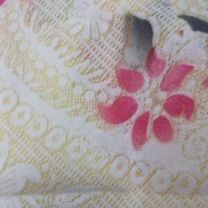 Round Tv Table Cover Floral Net Cotton Multicolour 40 Into 40 Inches