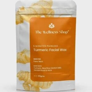 The Wellness Shop 5 Minutes Painless Turmeric Facial Wax 100G