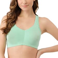 Women Cotton Non Padded Sports Bra Sea Green 38 Size