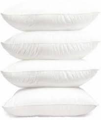 Cotton Solid Sleeping Pillow Pack Of 4