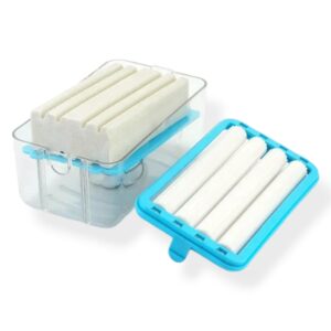Plastic 2In1 Portable Laundry Rolling Soap Box Soap Bar Box Dispenser