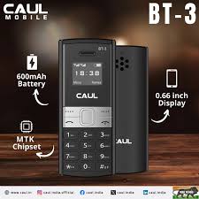 Caul Bt 3 Black Colour Mini Keypad Mobile With Box Imei 352869885577801