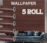 Uzaniya 200 Cm Self Adhesive 3D Wallpaper Wall Stickers Brown