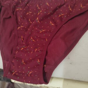 Maroon Colour Cotton Panty For Women Size L