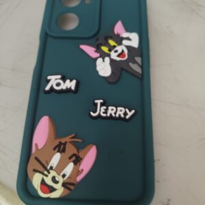 Oppo A57 4G Green Colour Tom And Jerry Mobile Cover