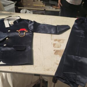 Navy Blue Colour Boys Festive Party Waistcoat And Pant Set Size 40