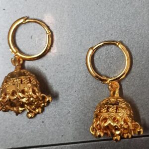 Gold Colour Jhumka Earrings For Women