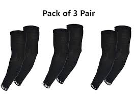 Black Colour Arm Sleeves Pack Of 3