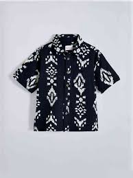 Hopscotch Black Colour Shirt For Kids Boys Size 4 5Y