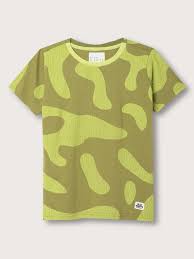 Blue Giraffe Boys Camouflage Printed Cotton TShirt Multicolour Size 10Y
