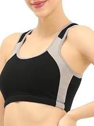 Black And Grey Colour Bra For Women Size Xl