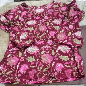 Multicolour Printed Kurta For Women Size 36